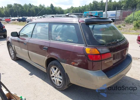 2000 Subaru Outback z USA, uszkodzony, nr VIN 4S3BH6754Y7629723